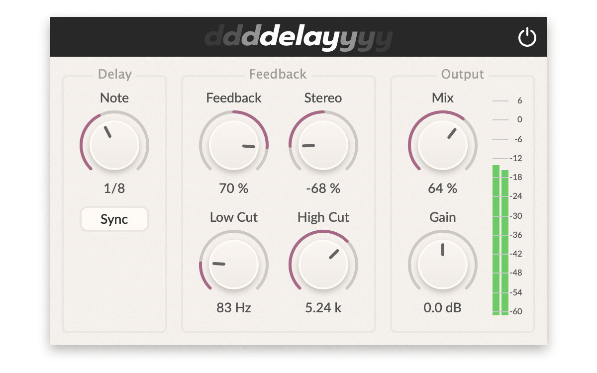 The ping-pong delay plug-in