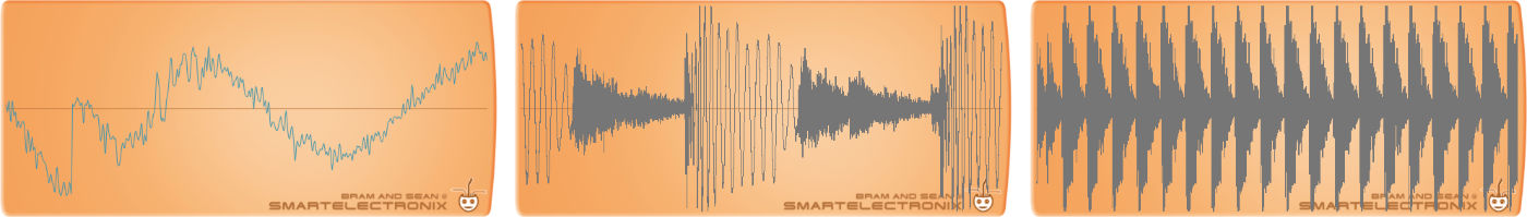 What the waveform looks like for different time settings